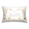 Floral Self Love Inspirational Decorative Printed Throw Pillow Design by Kim Allen, 14 x 7 x 20